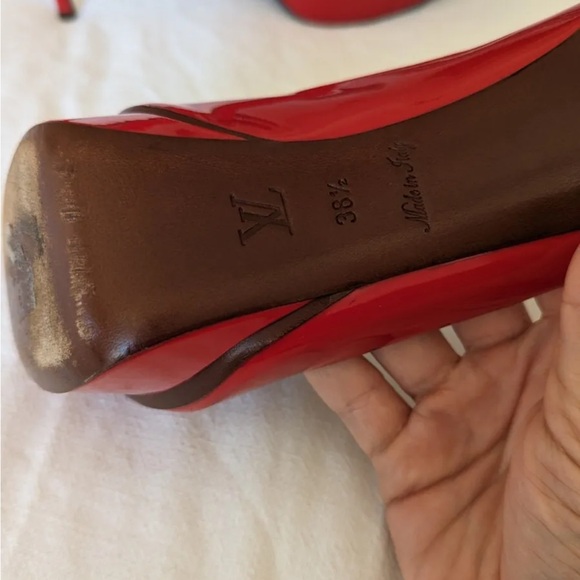 Louis Vuitton heels. Red size 38.5 - Picture 5 of 13